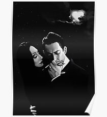 Gomez and Morticia Addams Poster