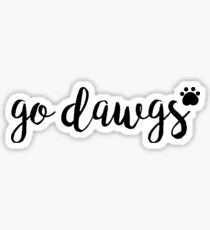 go dawgs - butler university Sticker