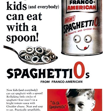 Uh Oh Spaghettios Sticker for Sale by meikreibich