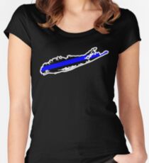 Long Island Thin Blue Line Women's Fitted Scoop T-Shirt