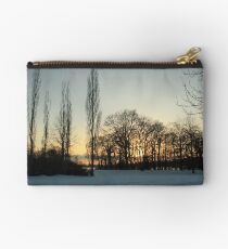 sunset conifers Studio Pouch