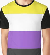 Camiseta gráfica Bandera no binaria