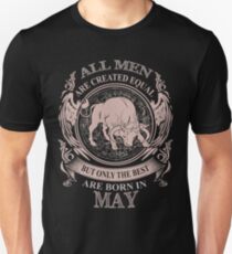 All men are created equal but only the best are born in May Slim Fit T-Shirt