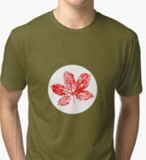 Buckeye Leaf Tri-blend T-Shirt