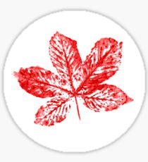 Buckeye Leaf Sticker