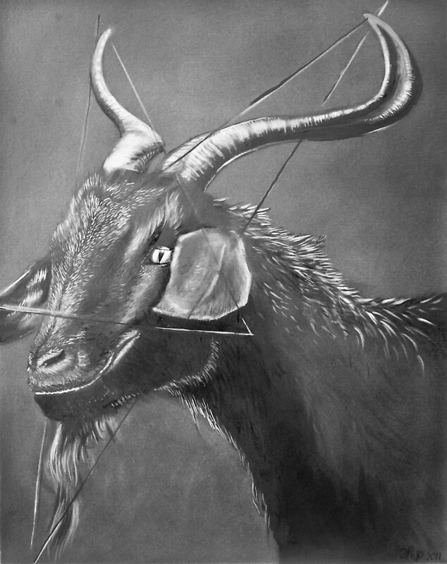 The goat’s head is an integral part of this satanic symbol, used for its an...