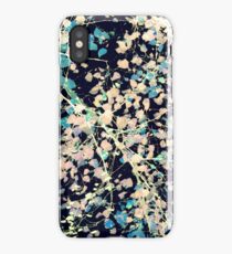 Nature Pattern # 5 - Birch 2 (Blue) iPhone Case/Skin