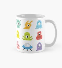 Pixel UFO aliens Mug