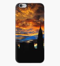 Vinilo o funda para iPhone Golden Sunset Indigo Sky