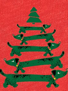 dachshund christmas tree shirt