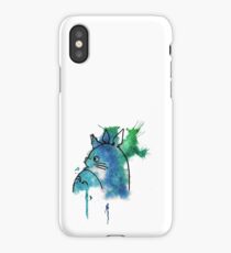 Studio Ghibli Totoro watercolour iPhone Case