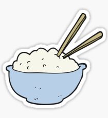 cartoon bowl of rice Sticker