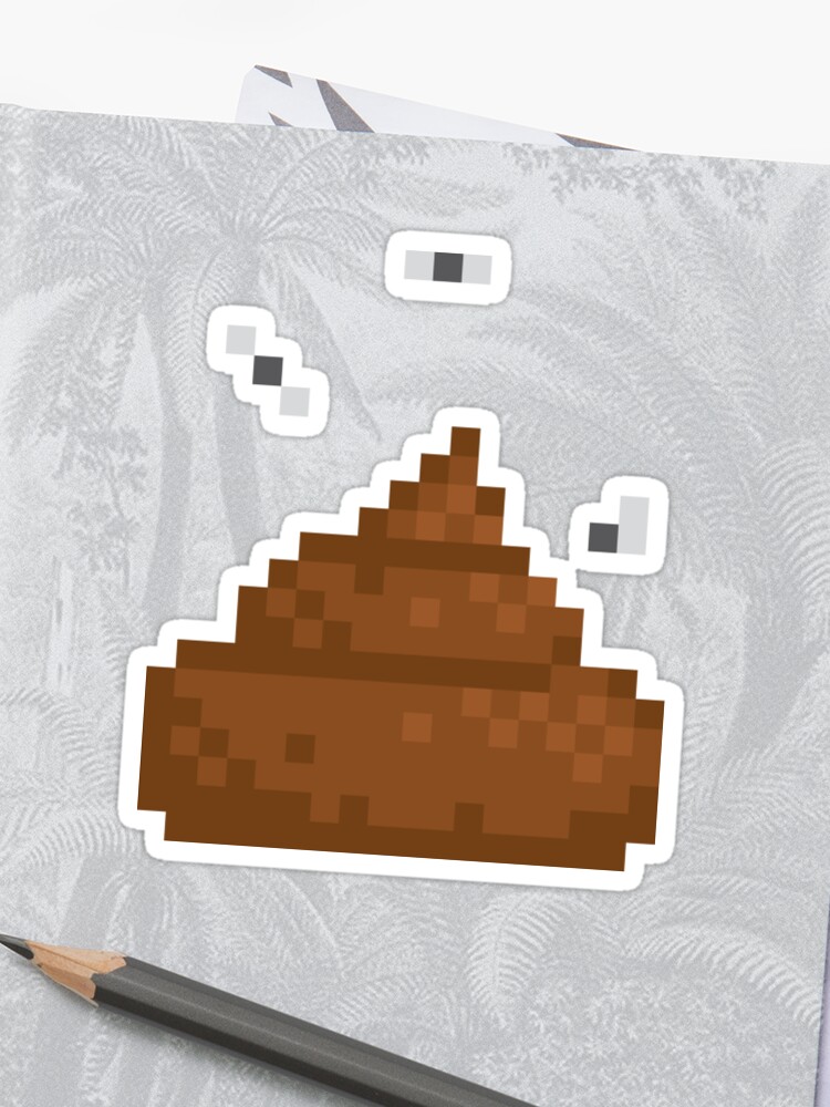 Pixel Caca Sticker