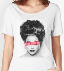 Not today, Satan. Not today. Women's Relaxed Fit T-Shirt