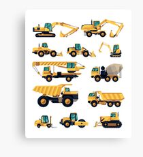 Construction machiner Canvas Print
