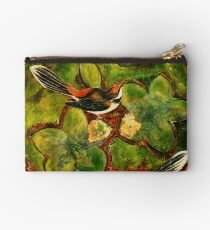 Green Collagraph 2 Studio Pouch