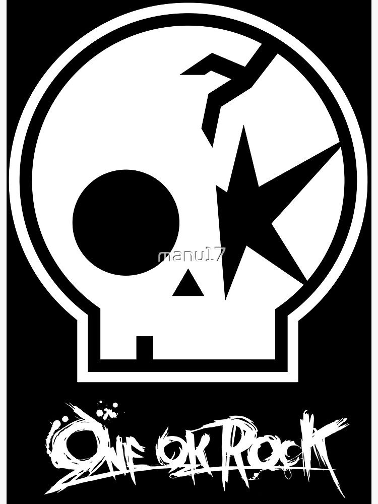 One Ok Rock Logo Blanco Grußkarte