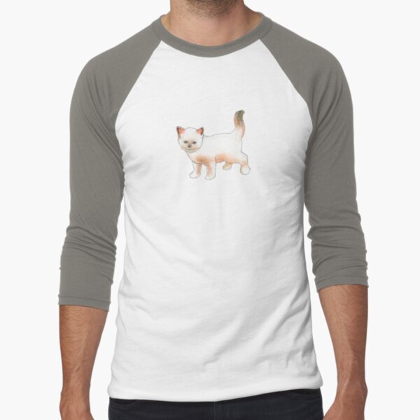Cute Little Kitten Baseball ¾ Sleeve T-Shirt