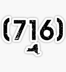 Area Code 716 New York Sticker