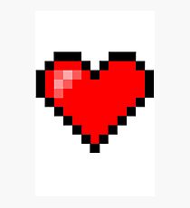 Pixel Heart Photographic Print