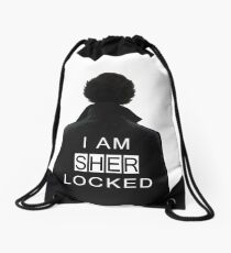 I am SHERlocked Drawstring Bag
