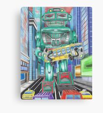 Retro Robot - Robots, Space Canvas Print