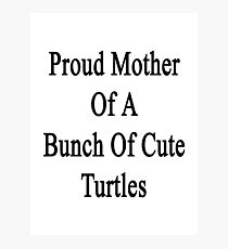 Proud Mother Of A Bunch Of Cute Turtles Photographic Print