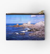 Devon coast by lee bay Studio Pouch