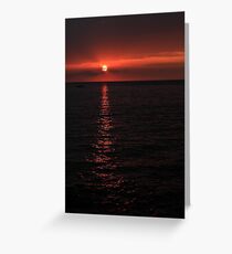 Kona Sunset Greeting Card