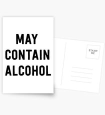 May contain alcohol Postcards