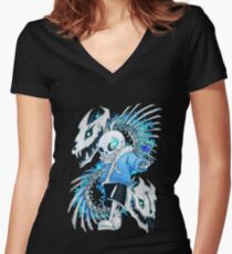 Undertale:Sans Women's Fitted V-Neck T-Shirt