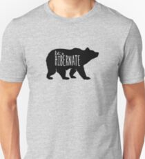 Hibernate Bär Lustig Slim Fit T-Shirt
