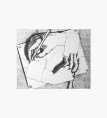 Souvenir from Netherlands - Escher's hands Art Board