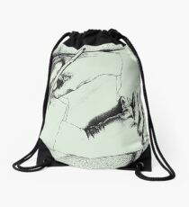 Souvenir from Netherlands - Escher's hands Drawstring Bag