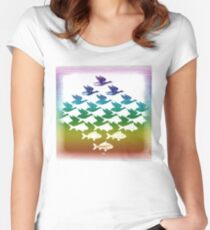 Souvenir from Netherlands: Escher Women's Fitted Scoop T-Shirt