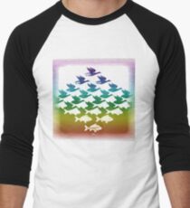 Souvenir from Netherlands: Escher Baseball ¾ Sleeve T-Shirt