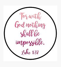 Christian Quote Photographic Print