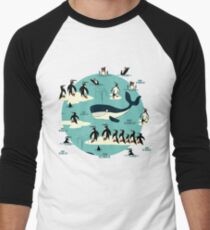Whales, Penguins and other friends Men's Baseball ¾ T-Shirt