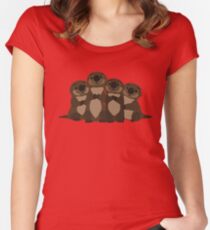 Sea otters Q Women's Fitted Scoop T-Shirt