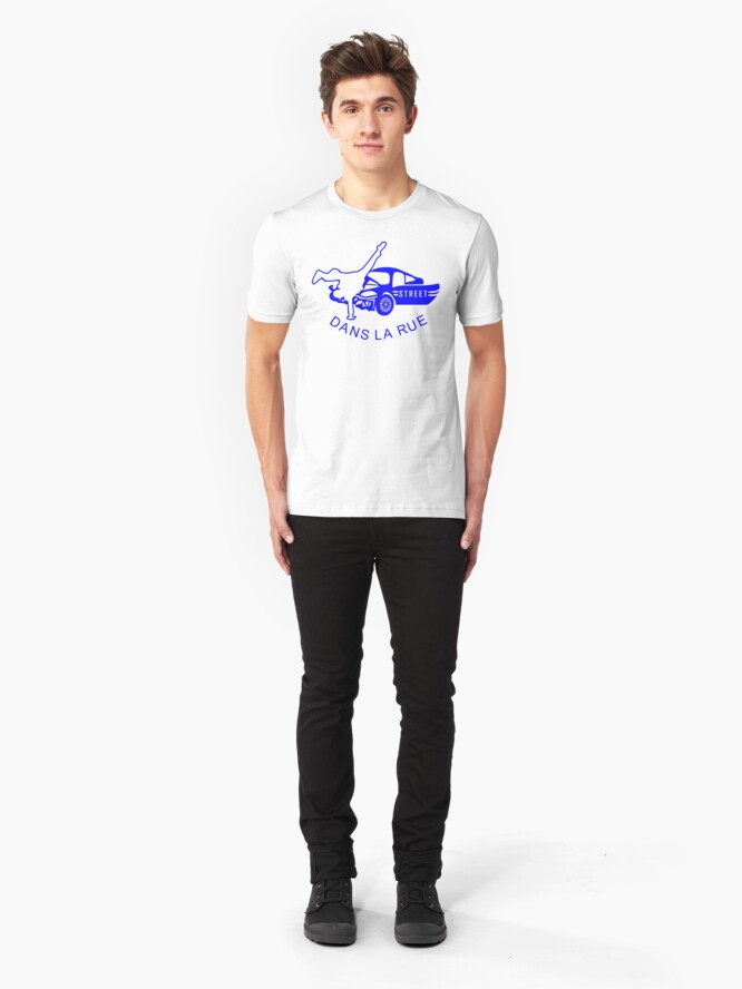 Alternate view of "Dans La Rue" (B) Slim Fit T-Shirt