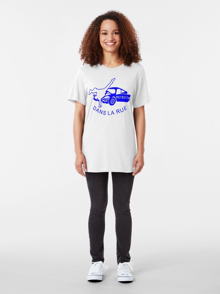 Alternate view of "Dans La Rue" (B) Slim Fit T-Shirt