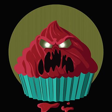 cupcakes evil - Cupcake - Sticker