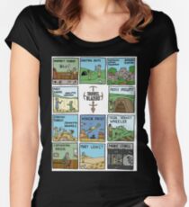 Raising Horizons TrowelToon WHITE Women's Fitted Scoop T-Shirt