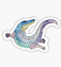 Watercolor Alligator Sticker