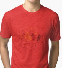 Camiseta de tejido mixto El tiempo escrito por el señor (negro)