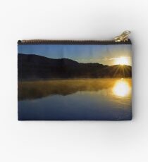 Misty morning on the Flathead River Studio Pouch