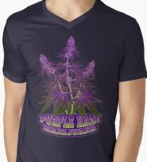 Purple Haze Medicinal Marijuana Cannabis Men's V-Neck T-Shirt