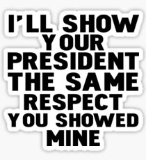 Anti-Trump Respect Sticker