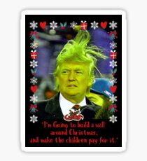 Donald Grinch Trump Sticker