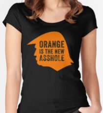 Orange is the new Asshole Women's Fitted Scoop T-Shirt